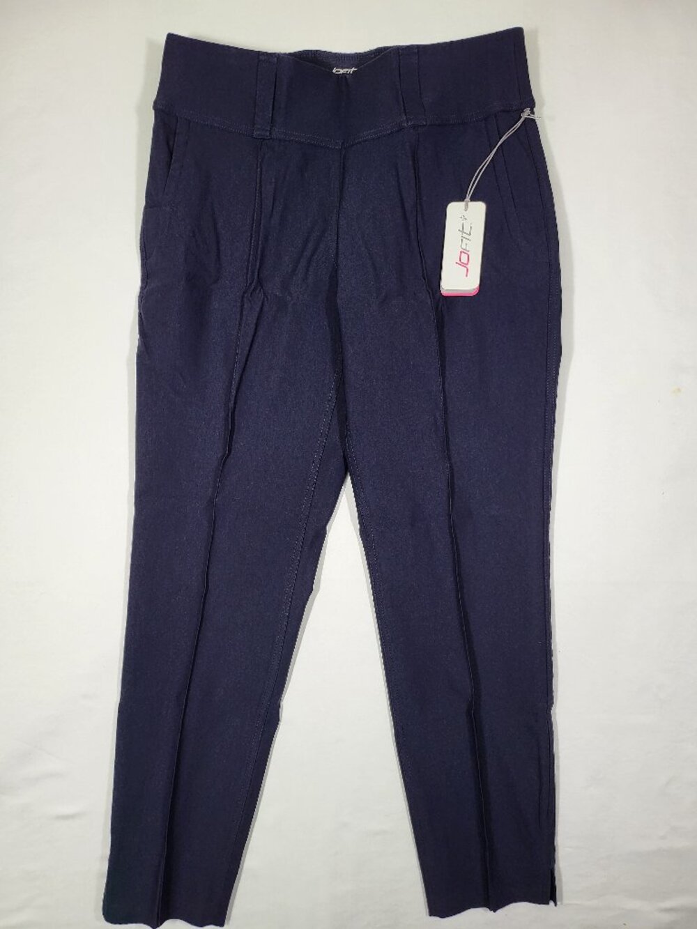 NWT Jofit Slimmer Crop Pant Midnight Navy Blue Golf Active Stretch Size S GB032